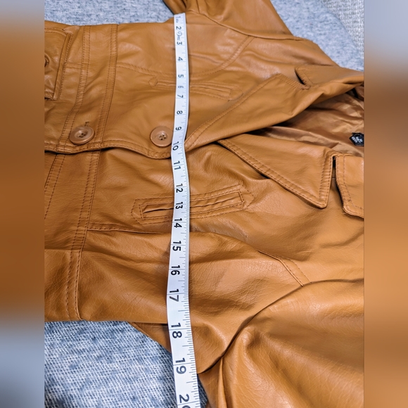 Jennyfer J Faux Leather Jacket size Medium - Picture 6 of 7